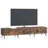 Meuble TV Chêne fumé 147 x 34,5 x 30 cm Bois d'ingénierie 621448621448