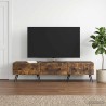 Meuble TV Chêne fumé 147 x 34,5 x 30 cm Bois d'ingénierie 621448621448