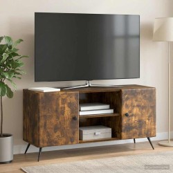 Meuble TV Chêne fumé 102 x 34,5 x 50 cm Bois d'ingénierie 621449621449