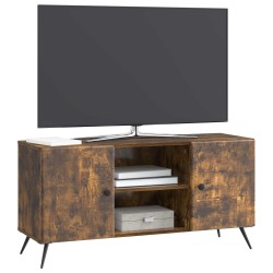 Meuble TV Chêne fumé 102 x 34,5 x 50 cm Bois d'ingénierie 621449621449