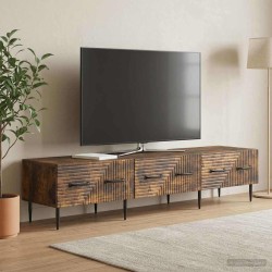 Meuble TV Chêne fumé 147 x 34,5 x 30 cm Bois d'ingénierie 621451621451
