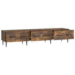 Meuble TV Chêne fumé 147 x 34,5 x 30 cm Bois d'ingénierie 621451621451