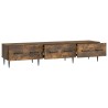 Meuble TV Chêne fumé 147 x 34,5 x 30 cm Bois d'ingénierie 621451621451