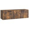 Meuble TV mural Chêne fumé 98 x 31 x 30 cm Bois d'ingénierie 621454621454