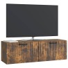 Meuble TV mural Chêne fumé 98 x 31 x 30 cm Bois d'ingénierie 621454621454