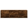 Meuble TV avec LED 140 x 34 x 40 cm Chêne Fumé 621457621457