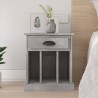 Table de chevet gris béton 43x36x50 cm 621460621460