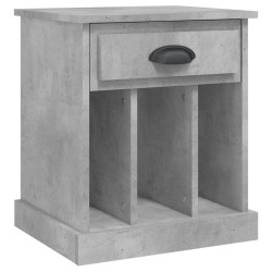 Table de chevet gris béton 43x36x50 cm 621460621460