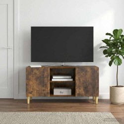 Meuble TV Chêne fumé 102 x 34,5 x 50 cm Bois d'ingénierie 621462621462