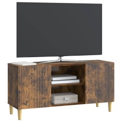 Meuble TV Chêne fumé 102 x 34,5 x 50 cm Bois d'ingénierie 621462621462