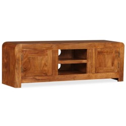 Meuble TV Bois massif avec finition miel 120 x 30 x 40 cm 621465621465
