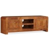 Meuble TV Bois massif avec finition miel 120 x 30 x 40 cm 621465621465
