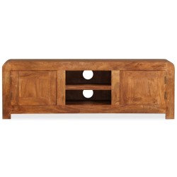 Meuble TV Bois massif avec finition miel 120 x 30 x 40 cm 621465621465