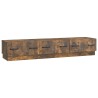 Meuble TV Chêne fumé 147 x 34,5 x 27 cm Bois d'ingénierie 621466621466