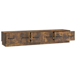 Meuble TV Chêne fumé 147 x 34,5 x 27 cm Bois d'ingénierie 621466621466
