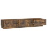 Meuble TV Chêne fumé 147 x 34,5 x 27 cm Bois d'ingénierie 621466621466