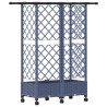 Lit Élevé avec Treillis et Toit Gris 124 x 40 x 127 cm PP 621468621468