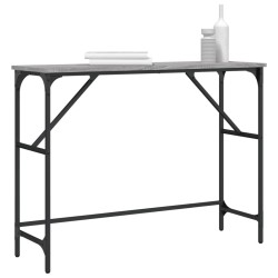 Table console sonoma gris 100x32x75 cm bois d'ingénierie 621471621471