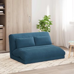 Fauteuil de sol ajustable Bleu Velours 621472621472