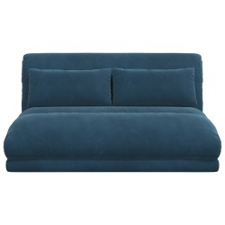 Fauteuil de sol ajustable Bleu Velours 621472621472