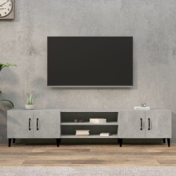 Meuble TV gris béton 180x31,5x40 cm bois d'ingénierie 621477621477
