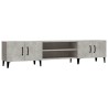Meuble TV gris béton 180x31,5x40 cm bois d'ingénierie 621477621477