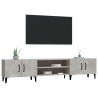 Meuble TV gris béton 180x31,5x40 cm bois d'ingénierie 621477621477