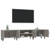 Meuble TV gris béton 180x31,5x40 cm bois d'ingénierie 621477621477