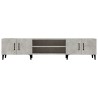 Meuble TV gris béton 180x31,5x40 cm bois d'ingénierie 621477621477