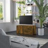 Meuble TV Chêne fumé 80x34x36 cm Bois d'ingénierie 621478621478