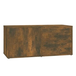 Meuble TV Chêne fumé 80x34x36 cm Bois d'ingénierie 621478621478