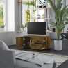 Meuble TV Chêne fumé 80x34x36 cm Bois d'ingénierie 621478621478