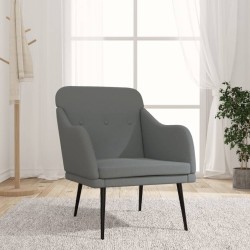 Fauteuil Gris foncé 63x76x80 cm Tissu 621481621481