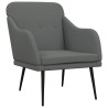 Fauteuil Gris foncé 63x76x80 cm Tissu 621481621481