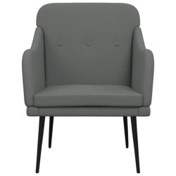 Fauteuil Gris foncé 63x76x80 cm Tissu 621481621481