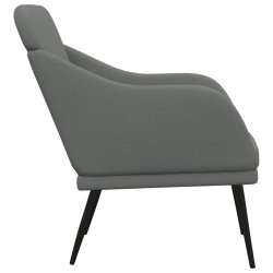 Fauteuil Gris foncé 63x76x80 cm Tissu 621481621481