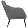 Fauteuil Gris foncé 63x76x80 cm Tissu 621481621481