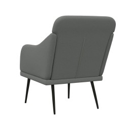 Fauteuil Gris foncé 63x76x80 cm Tissu 621481621481
