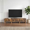 Meuble TV Chêne fumé 147 x 34,5 x 30 cm Bois d'ingénierie 621484621484