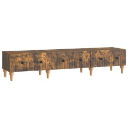 Meuble TV Chêne fumé 147 x 34,5 x 30 cm Bois d'ingénierie 621484621484