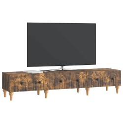 Meuble TV Chêne fumé 147 x 34,5 x 30 cm Bois d'ingénierie 621484621484