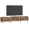 Meuble TV Chêne fumé 147 x 34,5 x 30 cm Bois d'ingénierie 621484621484