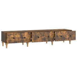Meuble TV Chêne fumé 147 x 34,5 x 30 cm Bois d'ingénierie 621484621484