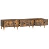Meuble TV Chêne fumé 147 x 34,5 x 30 cm Bois d'ingénierie 621484621484