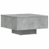 Table basse gris béton 60x60x31,5 cm bois d'ingénierie 621489621489