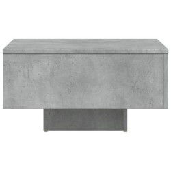 Table basse gris béton 60x60x31,5 cm bois d'ingénierie 621489621489