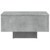 Table basse gris béton 60x60x31,5 cm bois d'ingénierie 621489621489