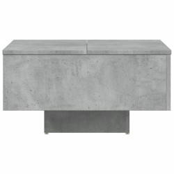 Table basse gris béton 60x60x31,5 cm bois d'ingénierie 621489621489