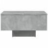 Table basse gris béton 60x60x31,5 cm bois d'ingénierie 621489621489