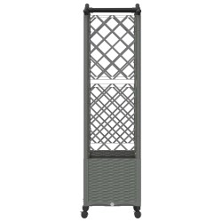 Lit Élevé avec Treillis et Toit Gris clair 125 x 40 x 144 cm PP 621490621490
